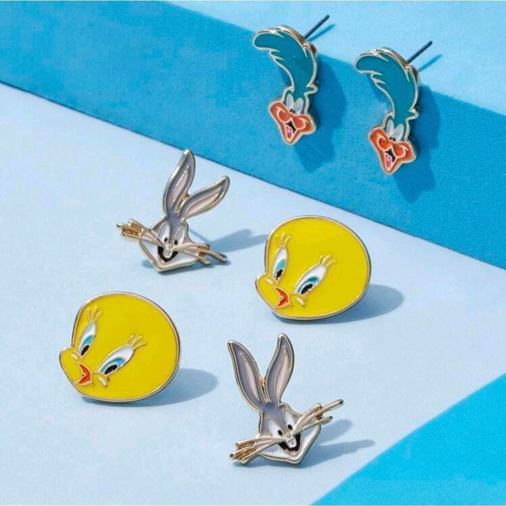 Looney Toons Tweety Bird Bugs Bunny Road Runner Earrings